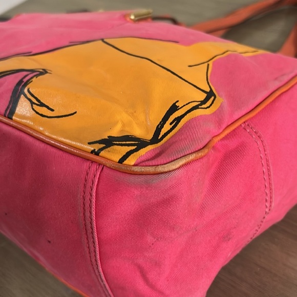Coach 13379 Bonnie Cashin Carry Shopper Tote in Fuchsia Pink Canvas - Picture 10 of 16